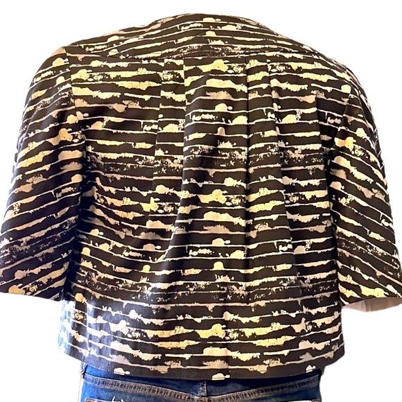 Marc by Marc Jacobs Cropped Print Blazer Jacket, Small - Picture 7 of 14